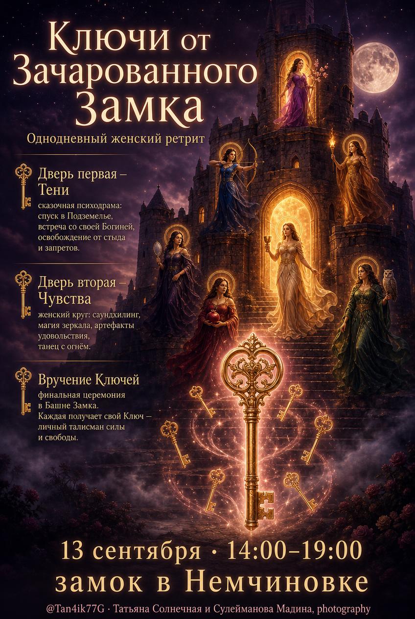 Афиша: Ключи от Зачарованного Замка — 13 сентября 2026, Немчиновка